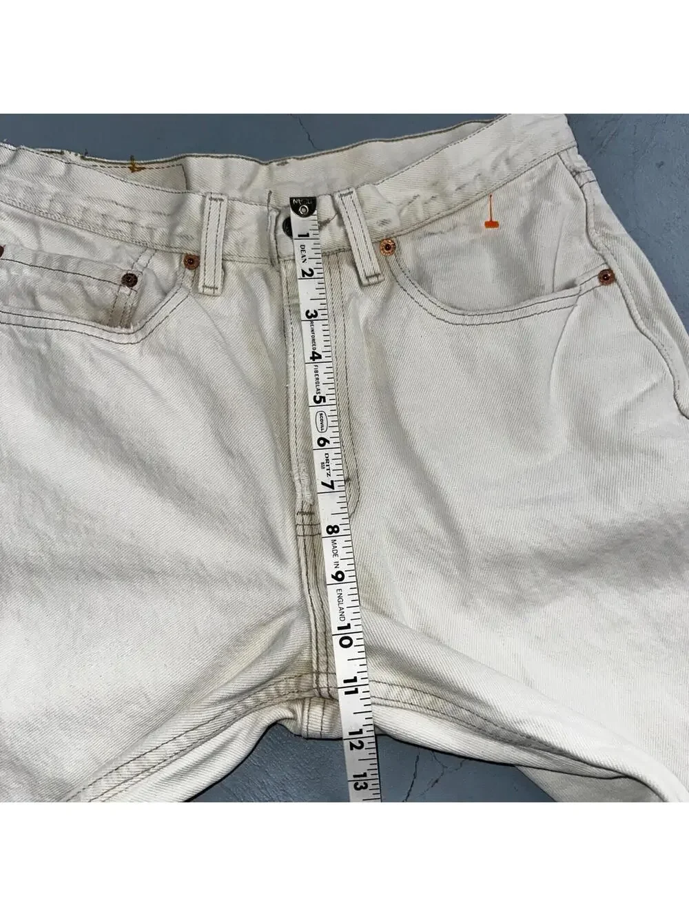 Levis 550 Vintage 90s USA Red Tab Jeans 32x34 White Wash 501 Act 30x32